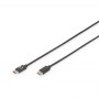 Digitus | USB-C cable | Male | 24 pin USB-C | Male | Black | 24 pin USB-C | 1.8 m - 2